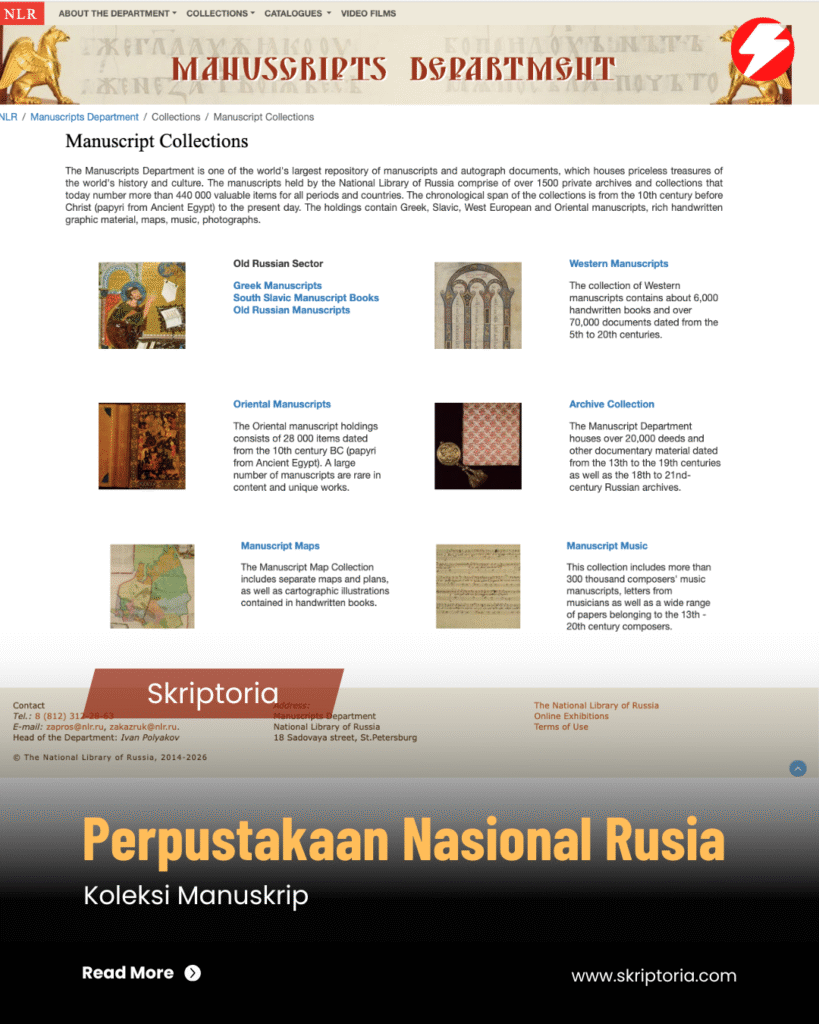 The National Library of Russia: Manuscript Collection