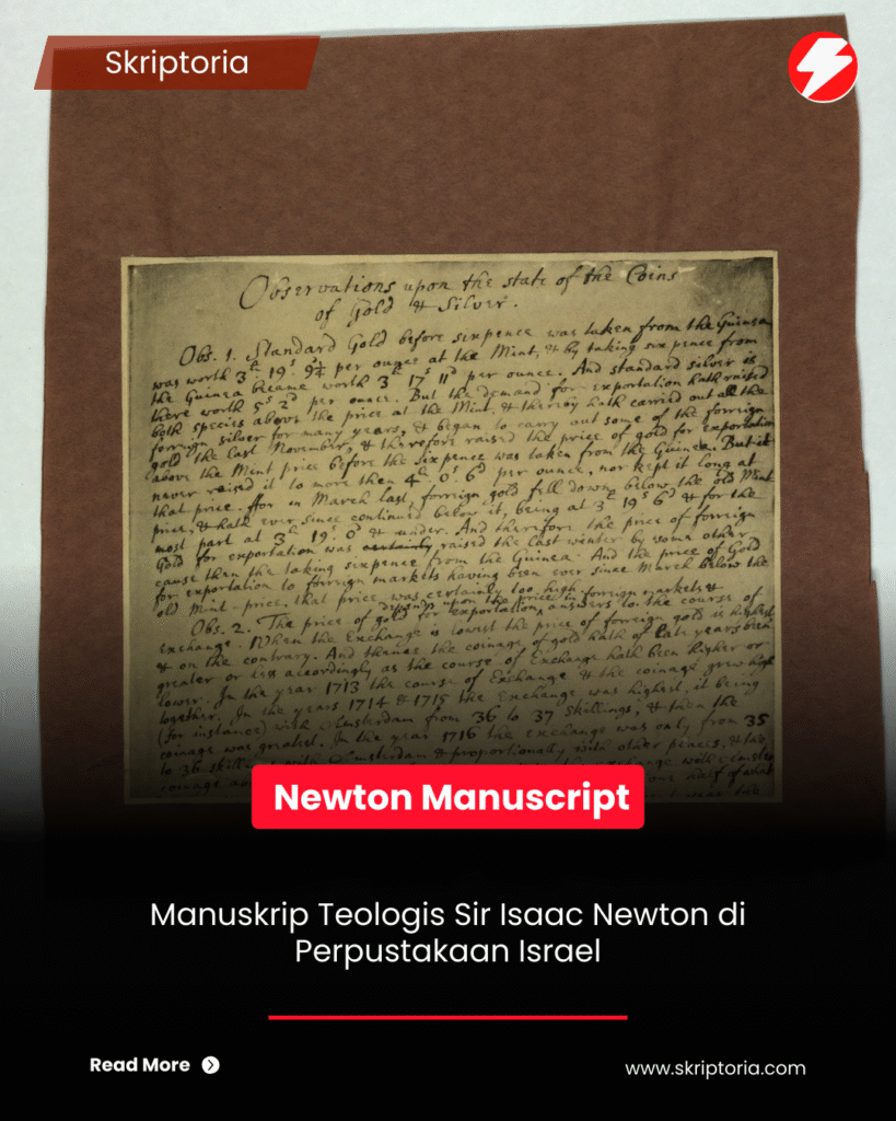 Manuskrip Teologis Sir Isaac Newton