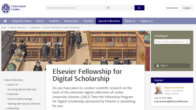 Fellowship Elsevier Dukung Penelitian Digital di Leiden University